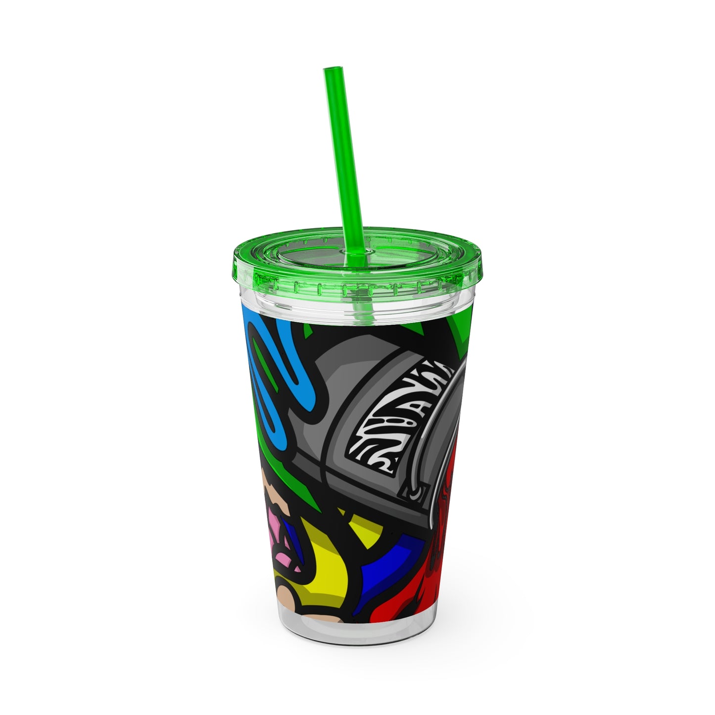 SPACE MATERIALS SUNSPLASH 1 Tumbler with Straw