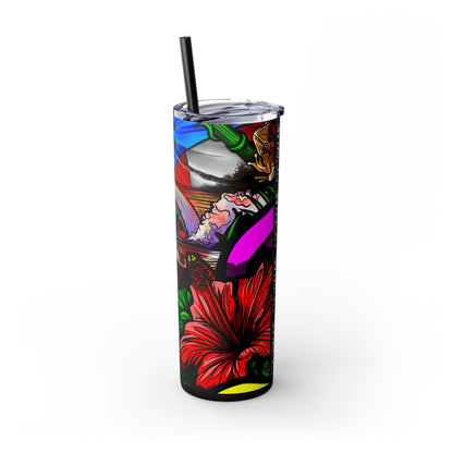 ATARDECER BORINCANO Tumbler with Straw