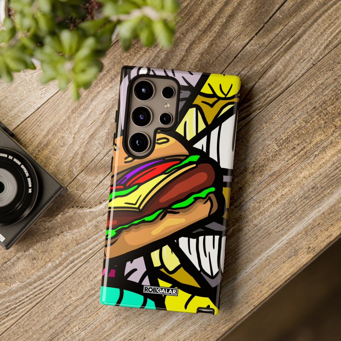 BITE MY BURGER Phone Cases