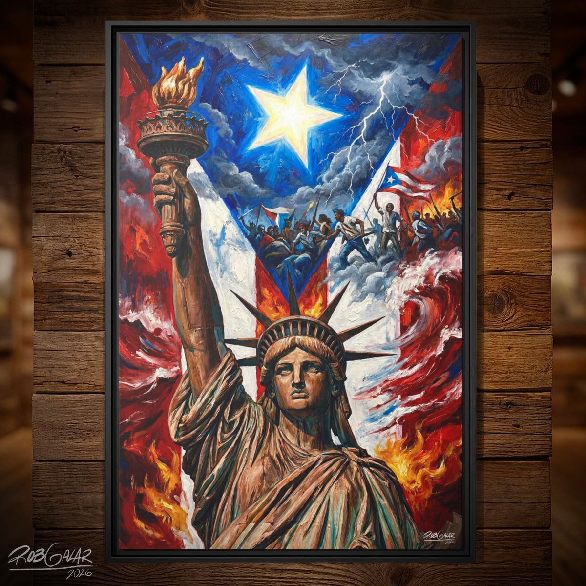 FREEDOM - LIMITED EDITION 0.6 - Framed Canvas Art