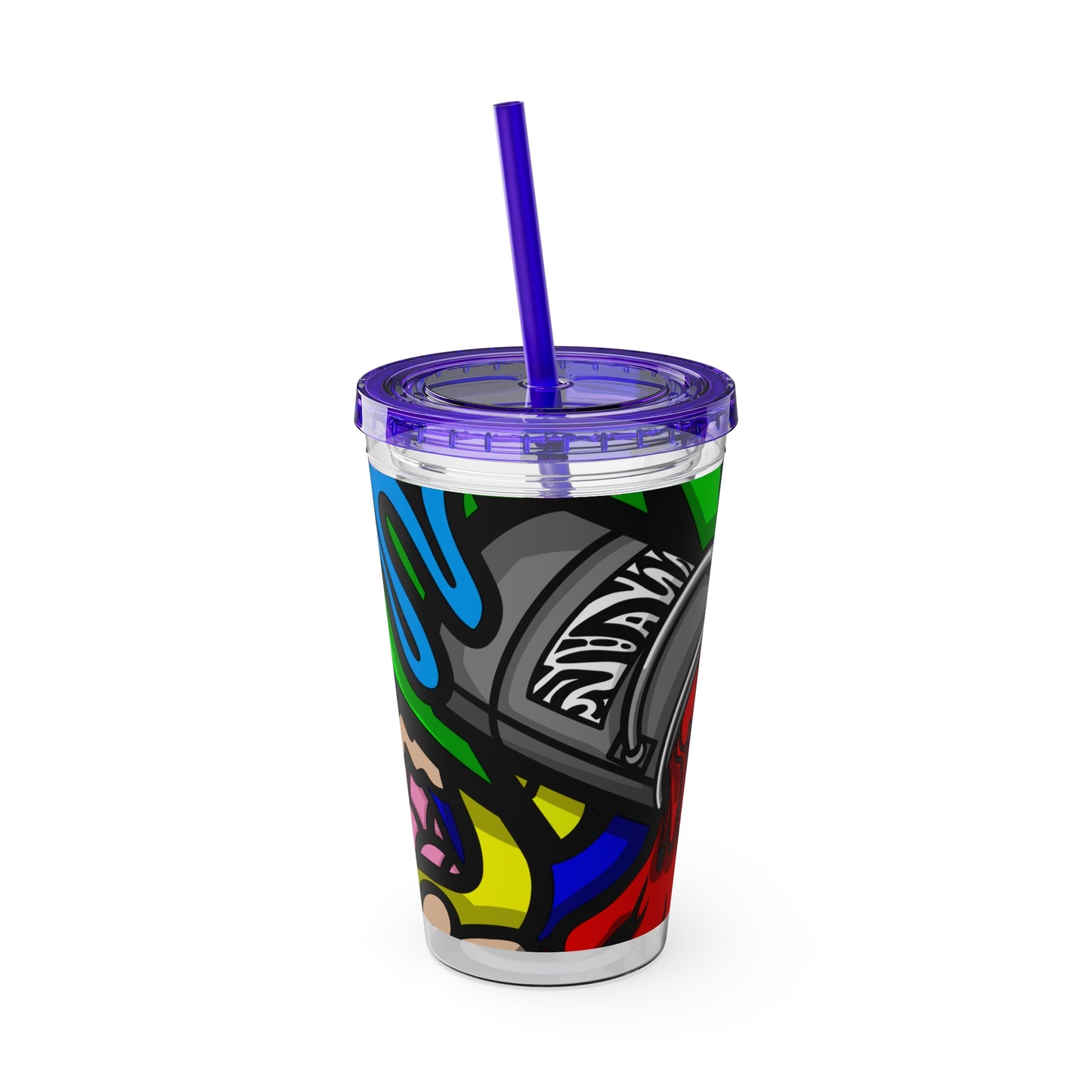 SPACE MATERIALS SUNSPLASH 1 Tumbler with Straw