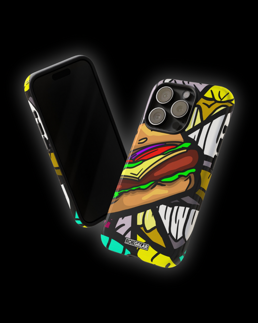 BITE MY BURGER Phone Cases