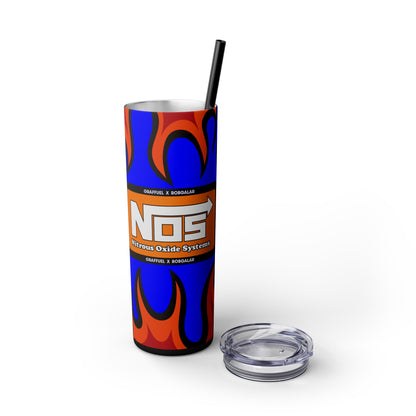 NOS FLAMES GRAFFUEL Vaso con Pajita 20oz