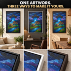LUNA LLENA - Framed Canvas Art