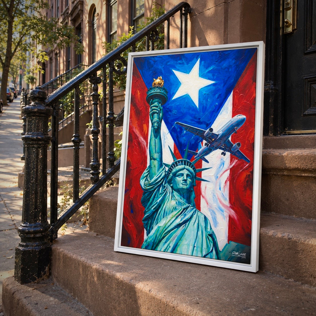 A ONE-WAY TRIP WITH NO RETURN  - LIMITED EDITION 0.7 - Framed Canvas Art