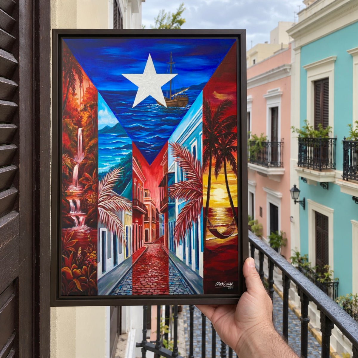 MY WAY TO HOME - LIMITED EDITION - Framed Canvas Art