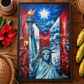 EN MEDIO DE LA TORMENTA  - LIMITED EDITION 0.8 - Framed Canvas Art