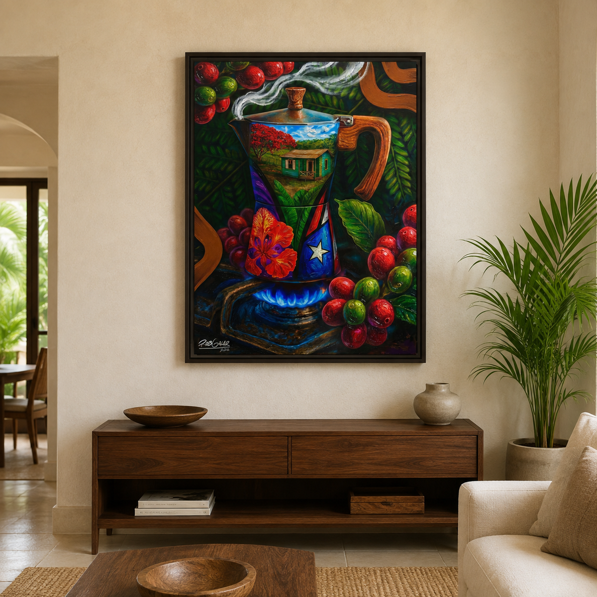 CAFÉ RICO - Special Edition - Framed Canvas Art