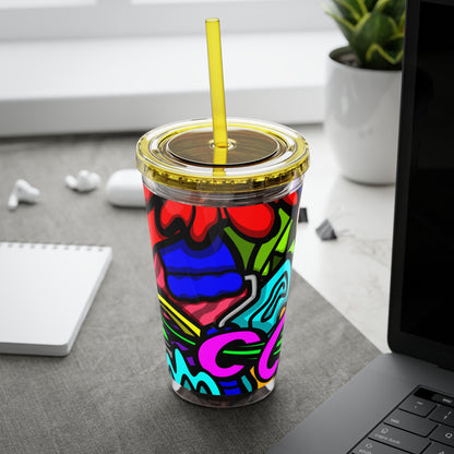 SPACE MATERIALS SUNSPLASH 2 Tumbler with Straw