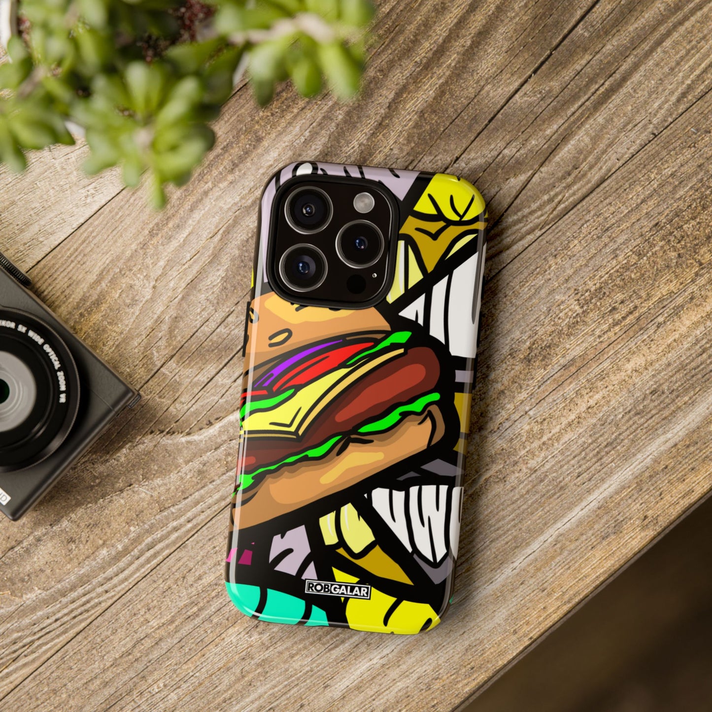 BITE MY BURGER Phone Cases