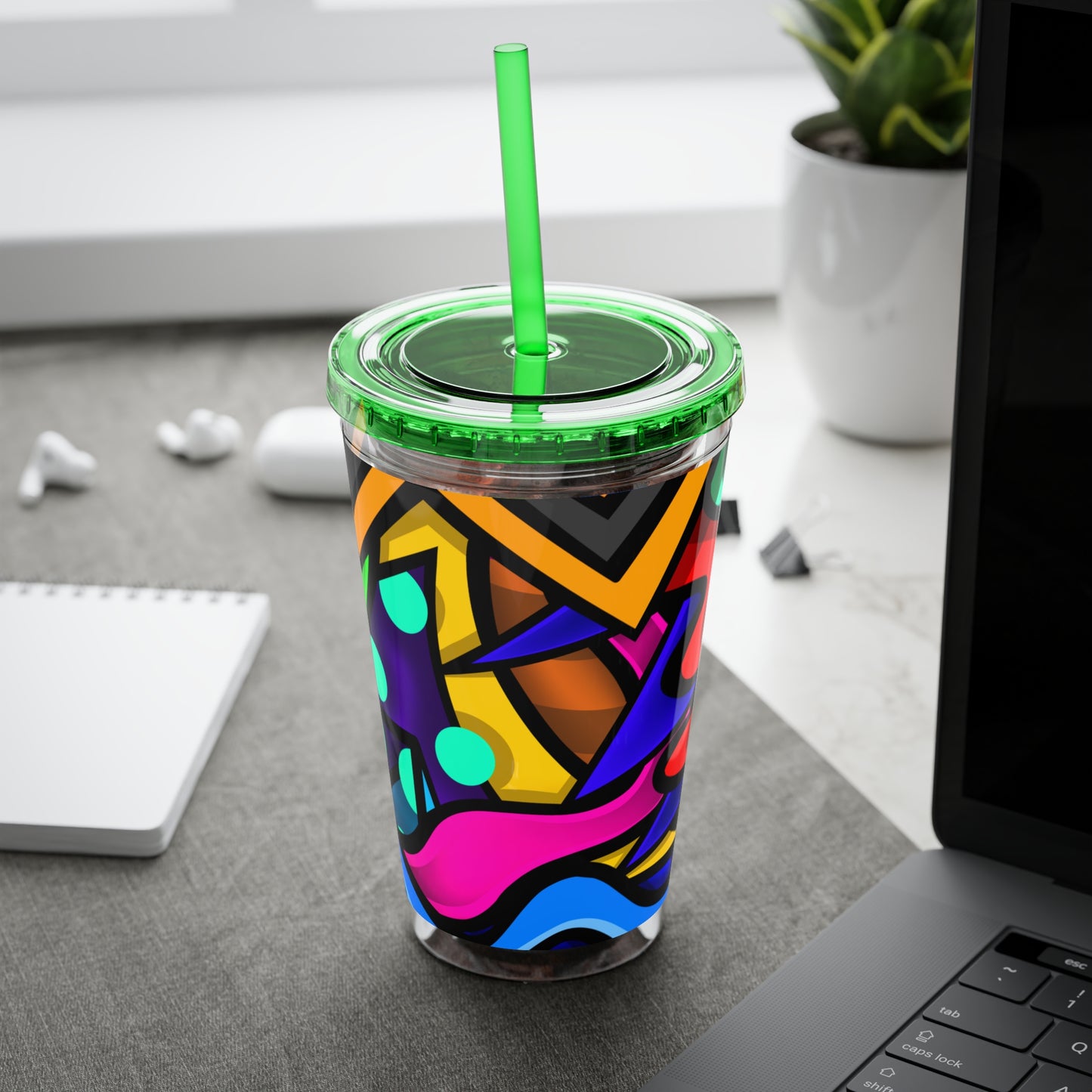 COLOR STYLUS SUNSPLASH Tumbler with Straw