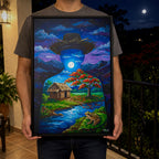 EL COQUÍ TODAVÍA CANTA - Framed Canvas Art