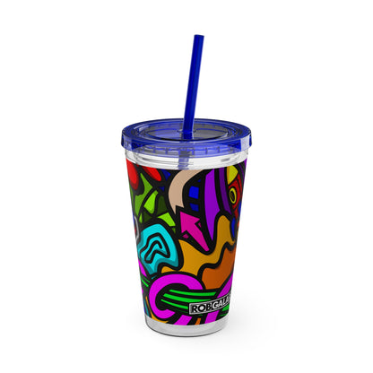 SPACE MATERIALS SUNSPLASH 2 Tumbler with Straw