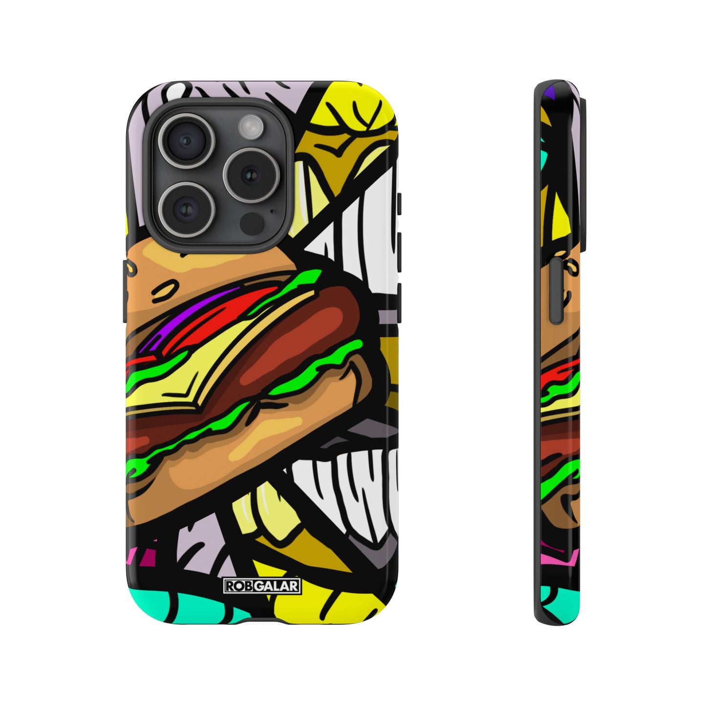 BITE MY BURGER Phone Cases