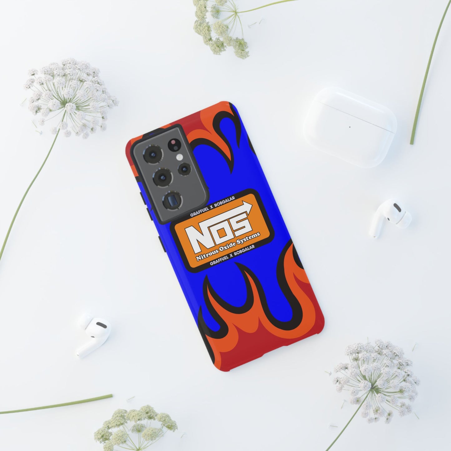 NOS FLAMES GRAFFUEL Phone Cases