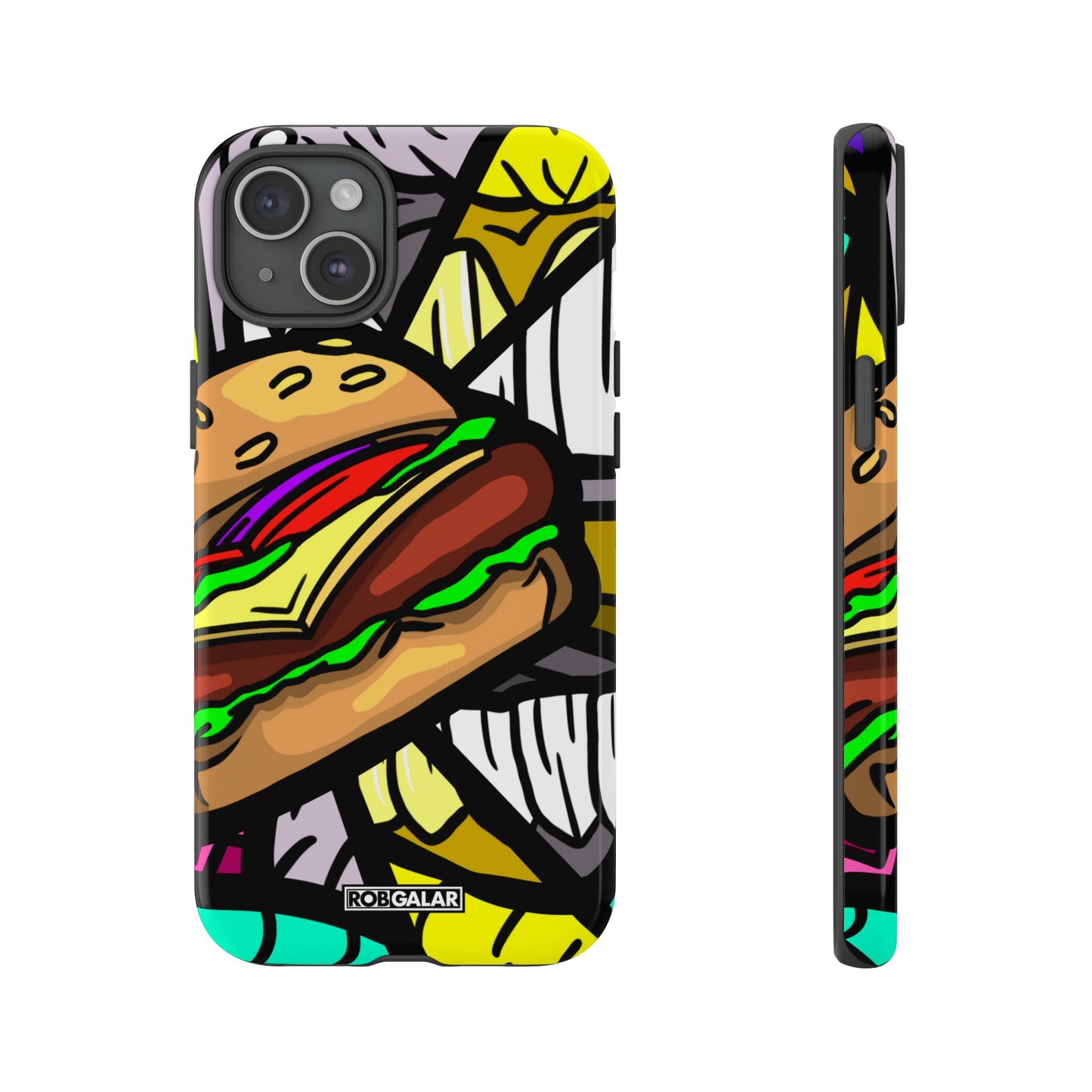 BITE MY BURGER Phone Cases