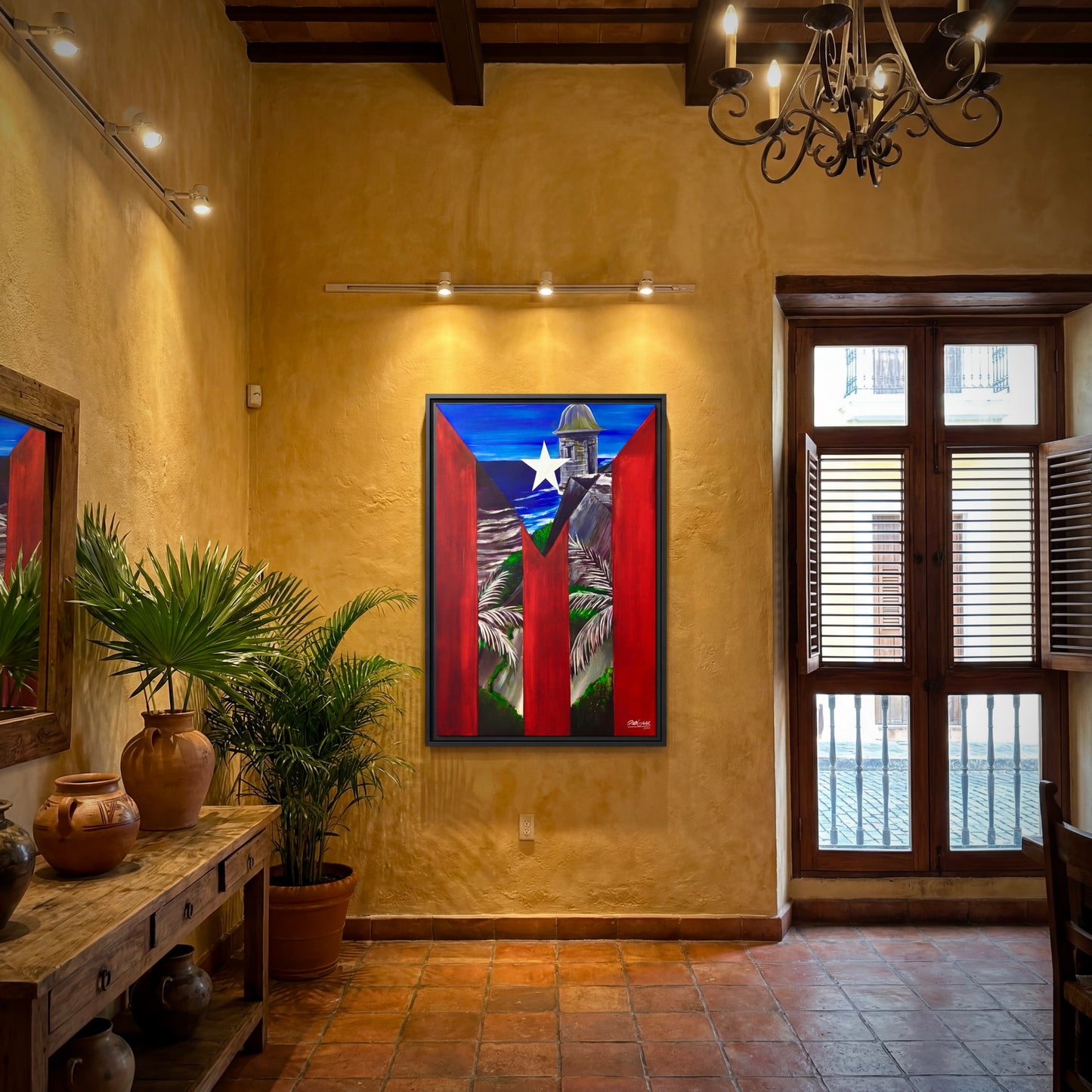 OBRA DE ARTE | Edición Limitada: "LA GARITA DEL MORRO" - Enmarcada con Canvas PREMIUM. ¡LISTA PARA TI!