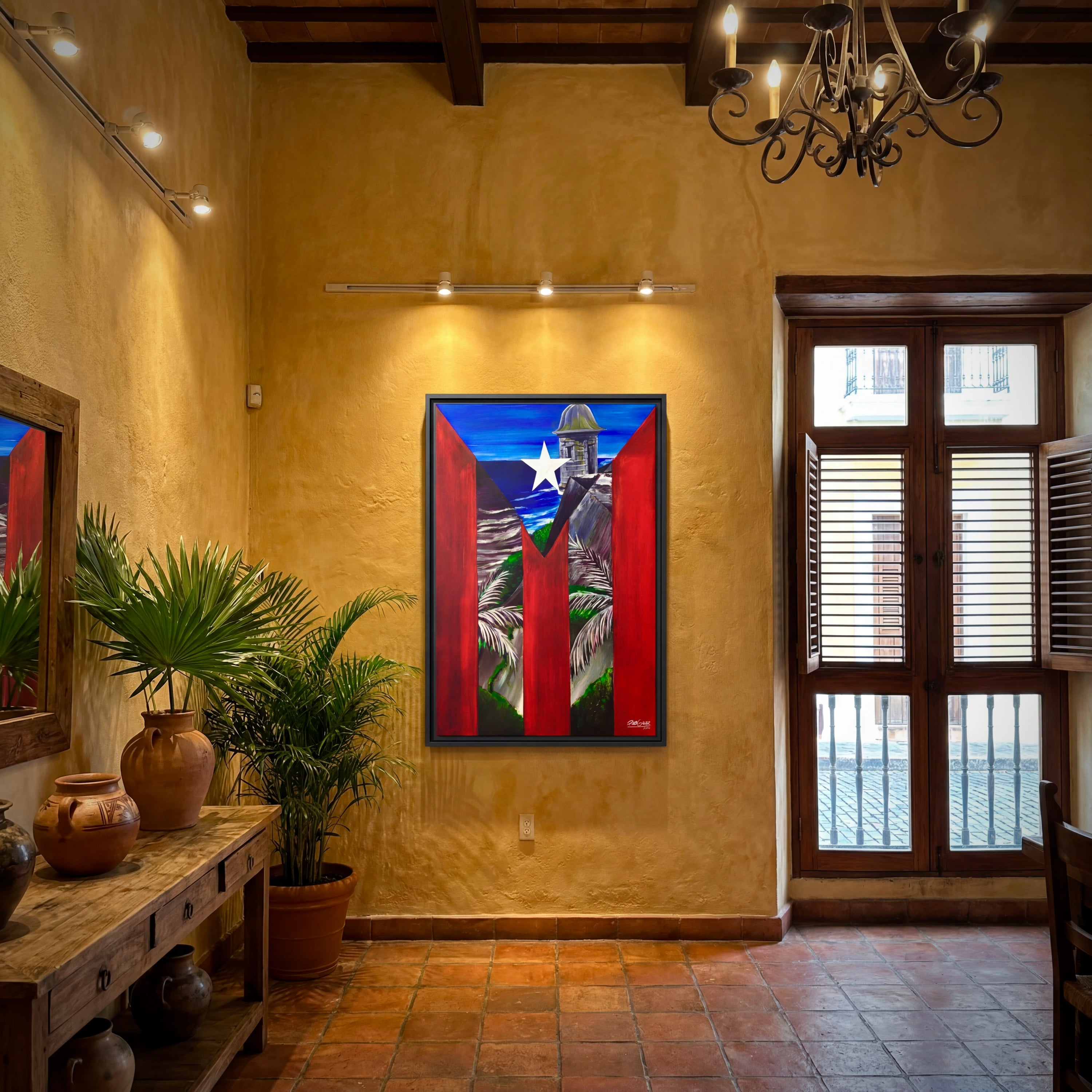 GARITA - Framed Canvas Art