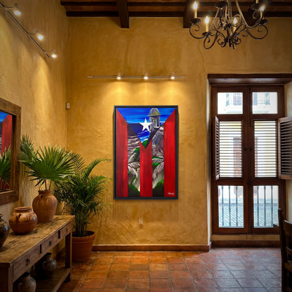 OBRA DE ARTE | Edición Limitada: "LA GARITA DEL MORRO" - Enmarcada con Canvas PREMIUM. ¡LISTA PARA TI!