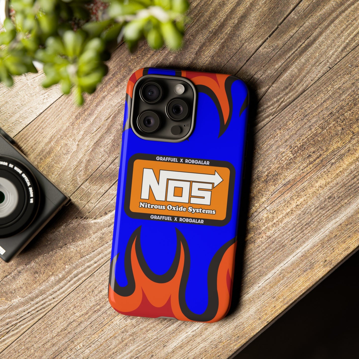 NOS FLAMES GRAFFUEL Phone Cases