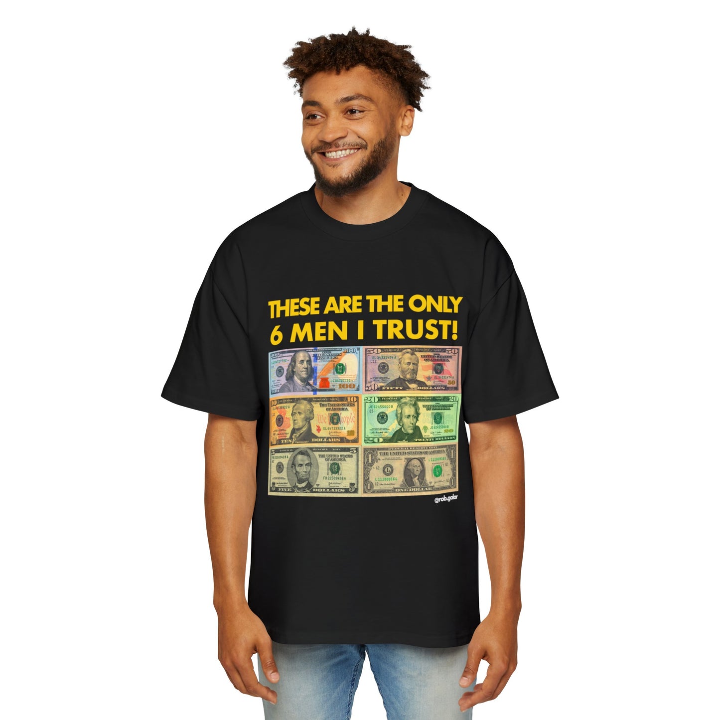 THE ONLY 6 MEN I TRUST Oversize Tee