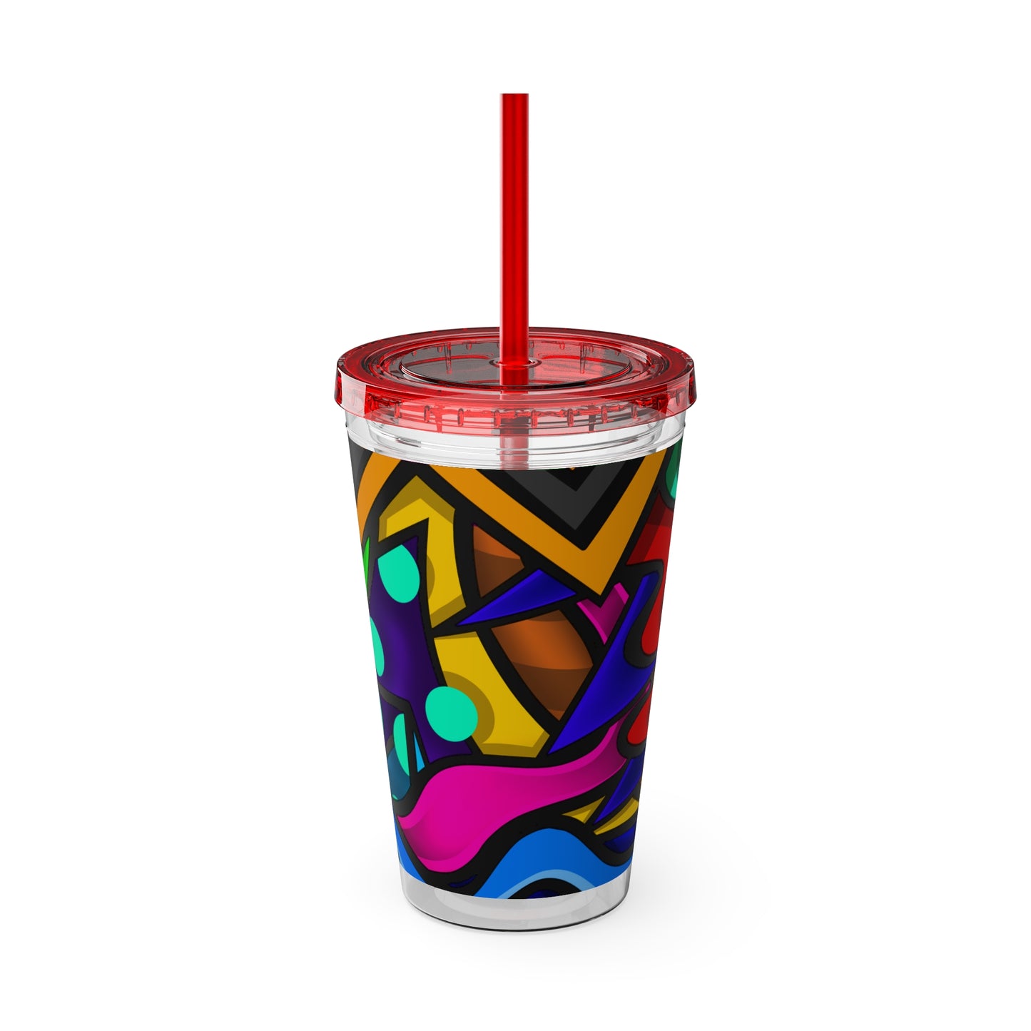 COLOR STYLUS SUNSPLASH Vaso con pajita 16oz