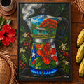 CAFÉ CRIOLLA - Framed Canvas Art