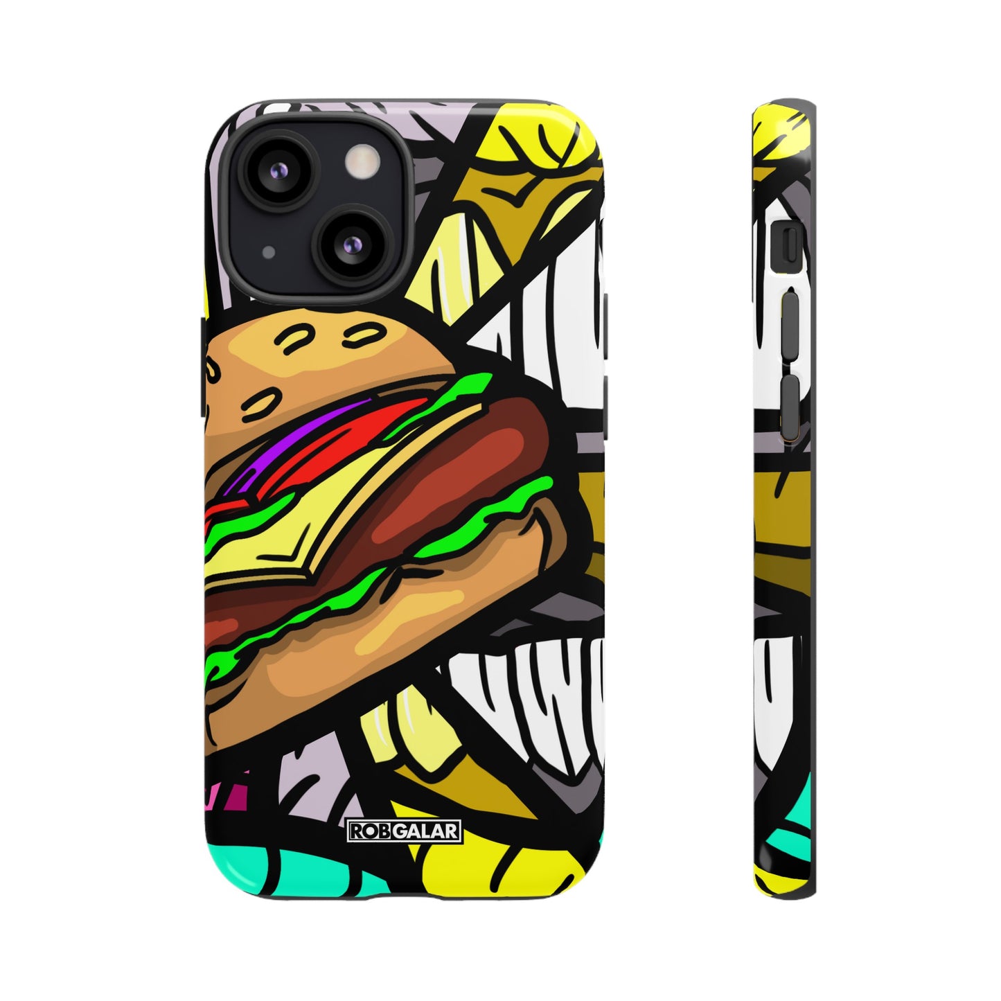 BITE MY BURGER Phone Cases