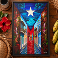 LAGUNA BIOLUMINICENTE - Framed Canvas Art