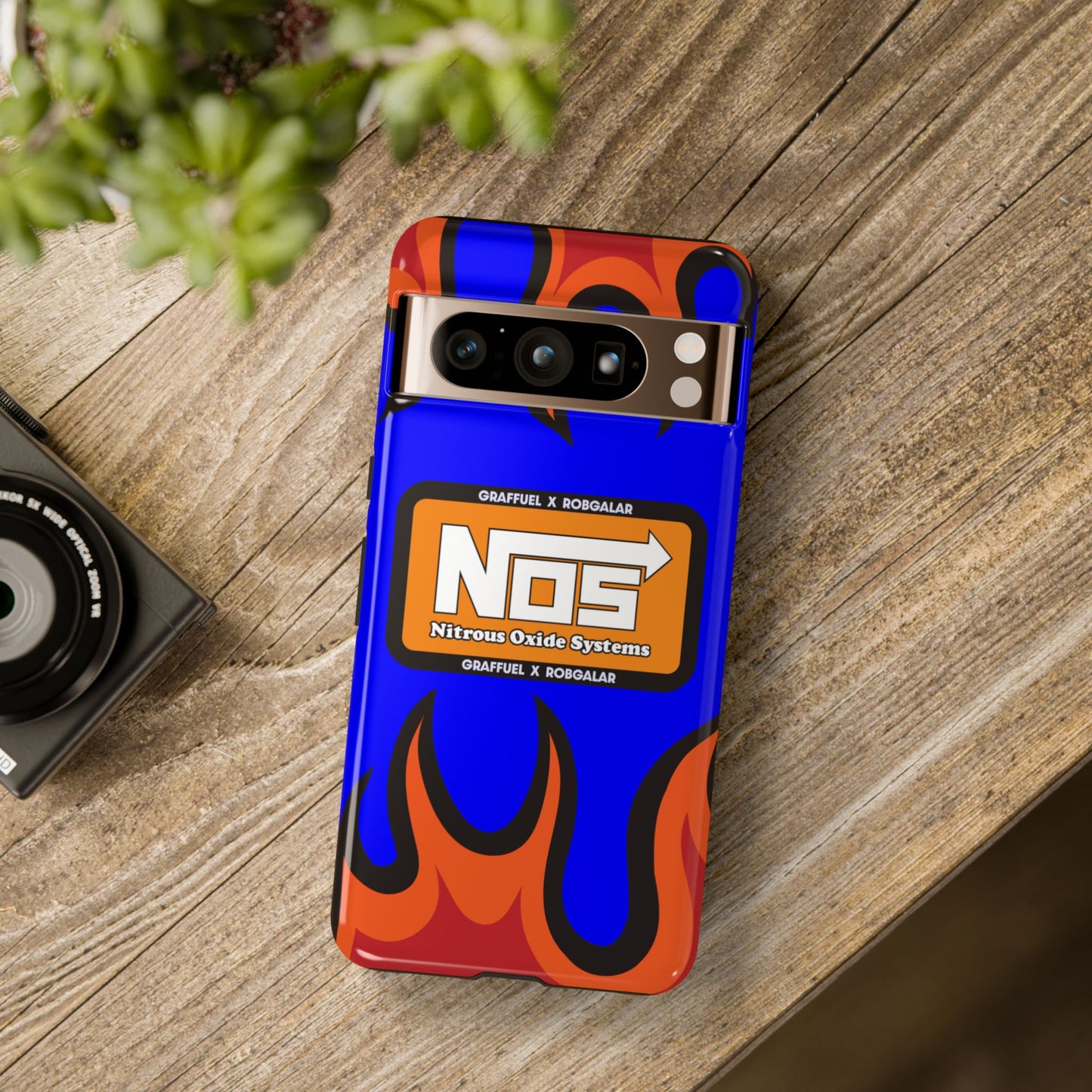 NOS FLAMES GRAFFUEL Phone Cases