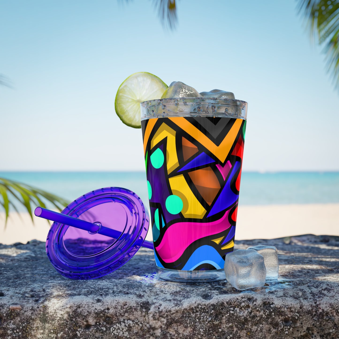 COLOR STYLUS SUNSPLASH Tumbler with Straw