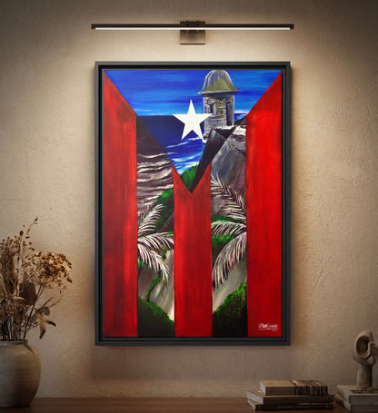 OBRA DE ARTE | Edición Limitada: "LA GARITA DEL MORRO" - Enmarcada con Canvas PREMIUM. ¡LISTA PARA TI!