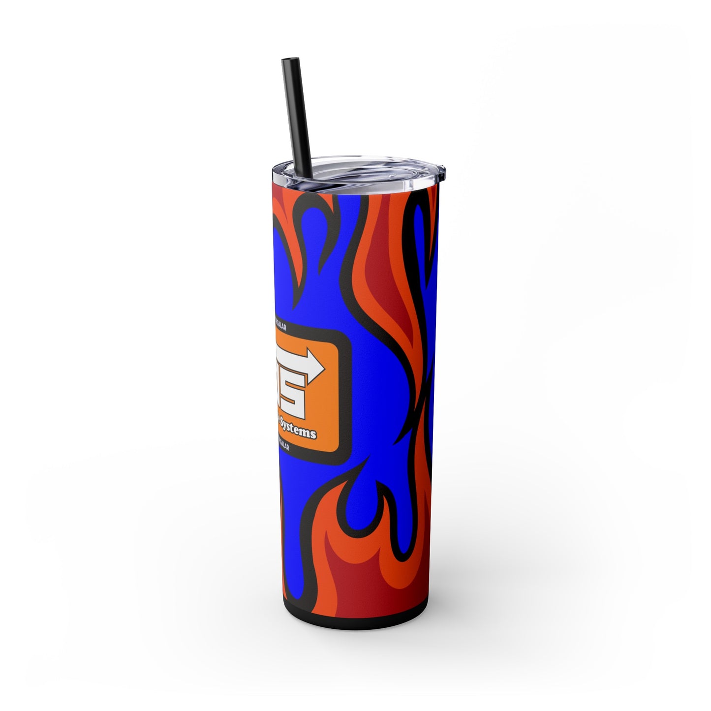 NOS FLAMES GRAFFUEL Vaso con Pajita 20oz