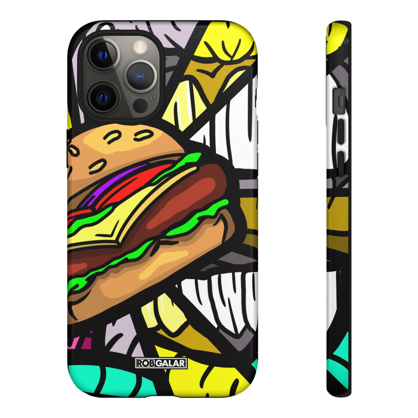 BITE MY BURGER Phone Cases