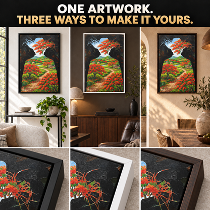 FLAMBOYAN - Framed Canvas Art