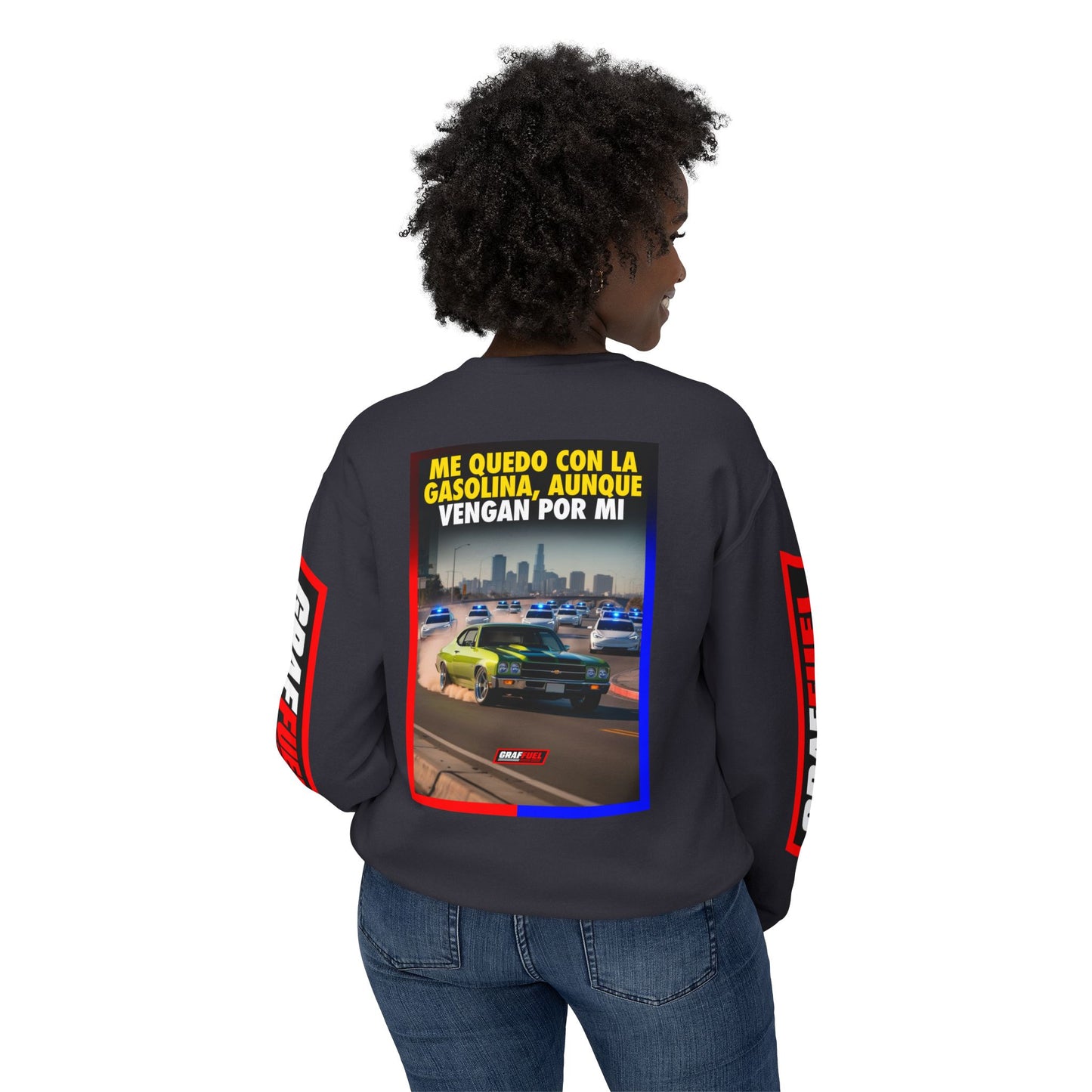 GASOLINA AUNQUE VRNGAN POR MÍ Crewneck Sweatshirt