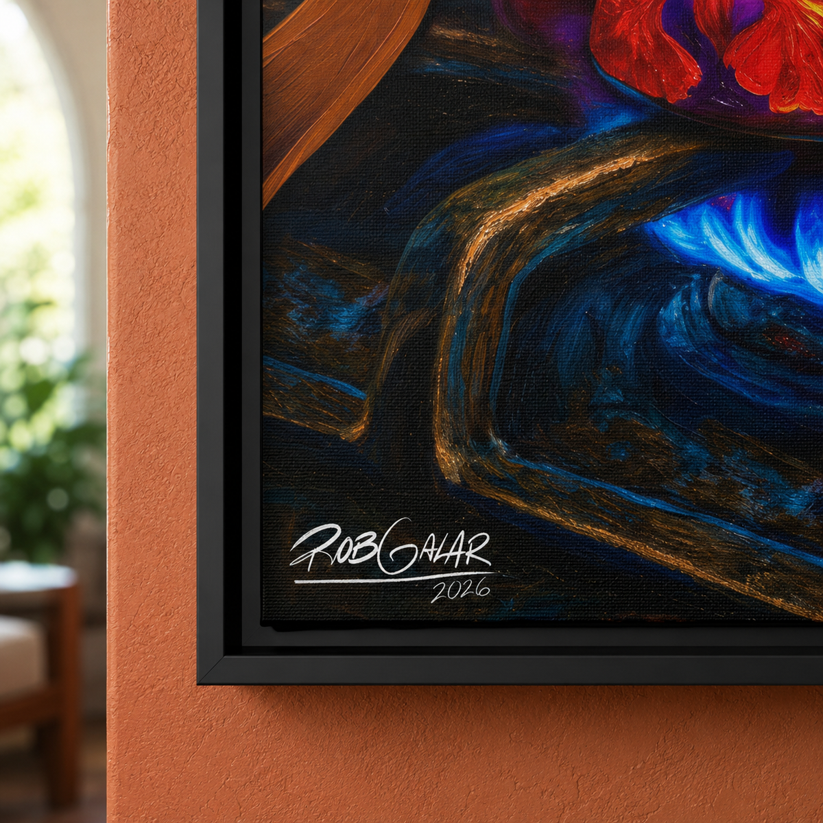 CAFÉ RICO - Framed Canvas Art