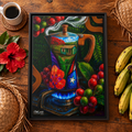 CAFÉ RICO - Framed Canvas Art