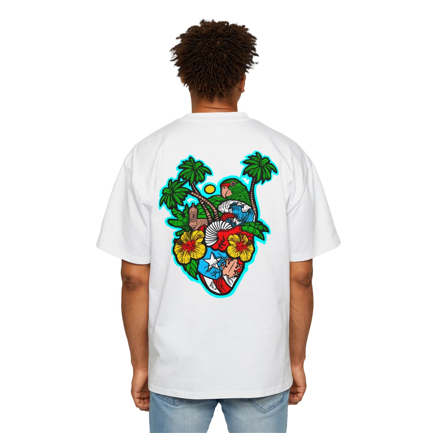 CORAZON BORICUA Oversized Tee