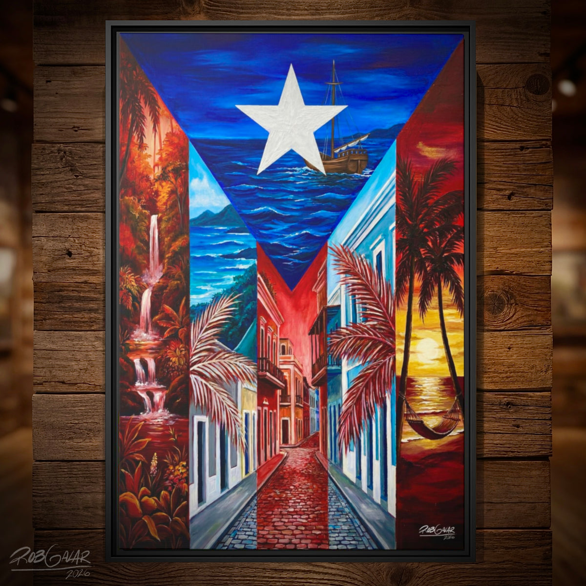 MY WAY TO HOME - LIMITED EDITION - Framed Canvas Art