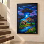 LUNA LLENA - Framed Canvas Art