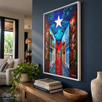 LAGUNA BIOLUMINICENTE - Framed Canvas Art