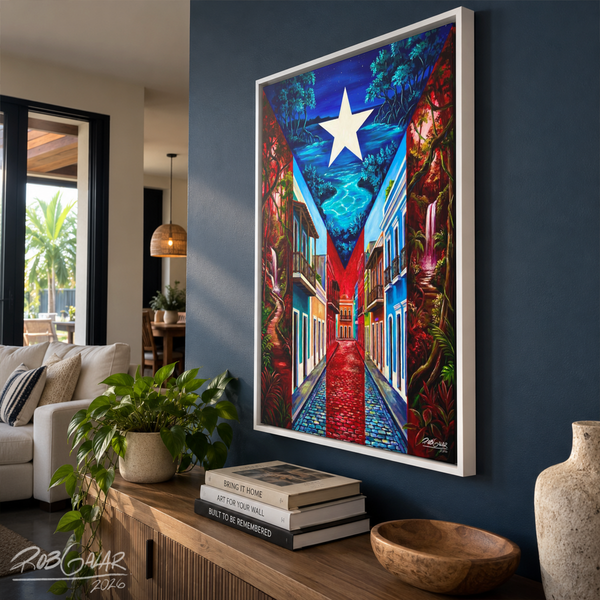 LAGUNA BIOLUMINICENTE - Framed Canvas Art