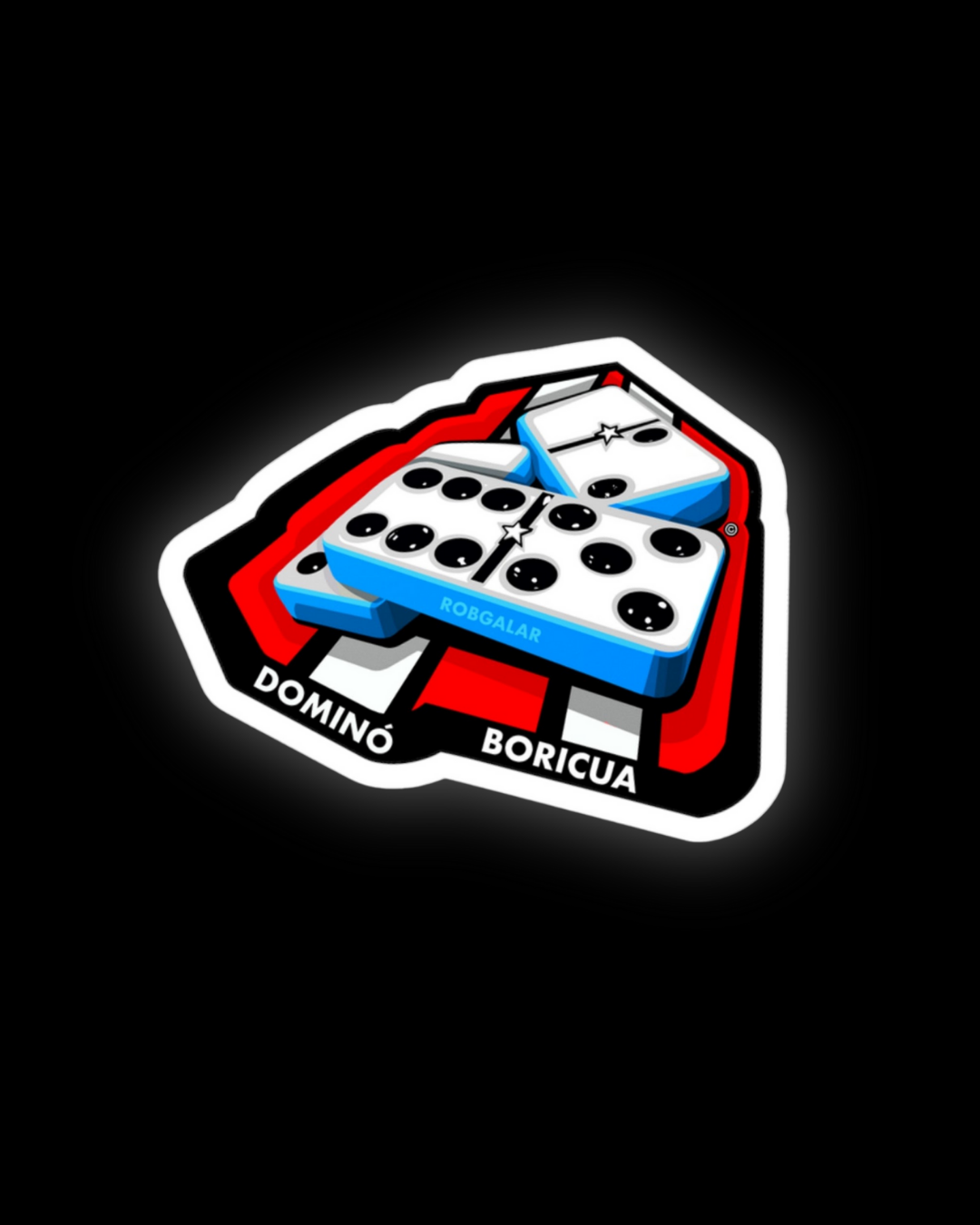 DOMINÓ BORICUA Sticker