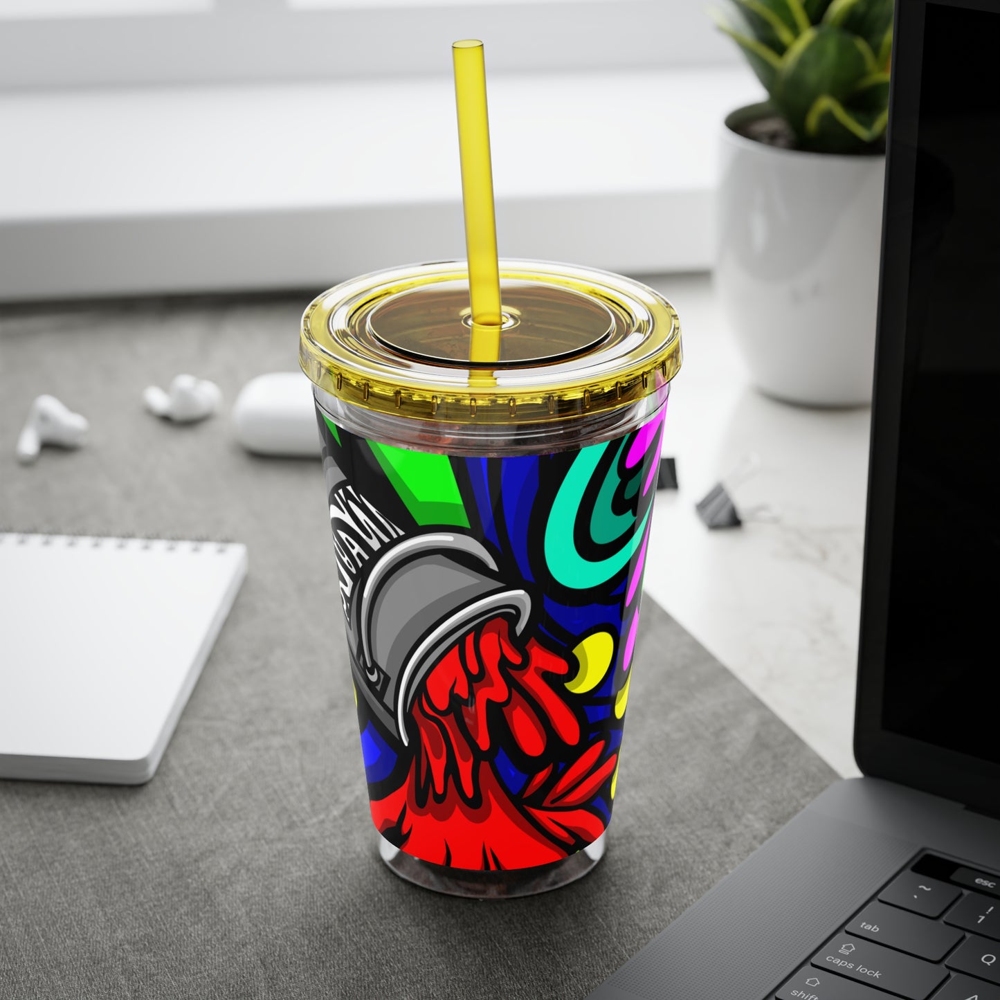 SPACE MATERIALS SUNSPLASH 1 Tumbler with Straw