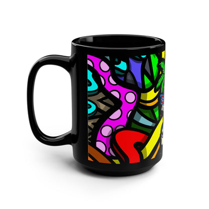 Taza TROPI-ESQUELETO Negra 15oz