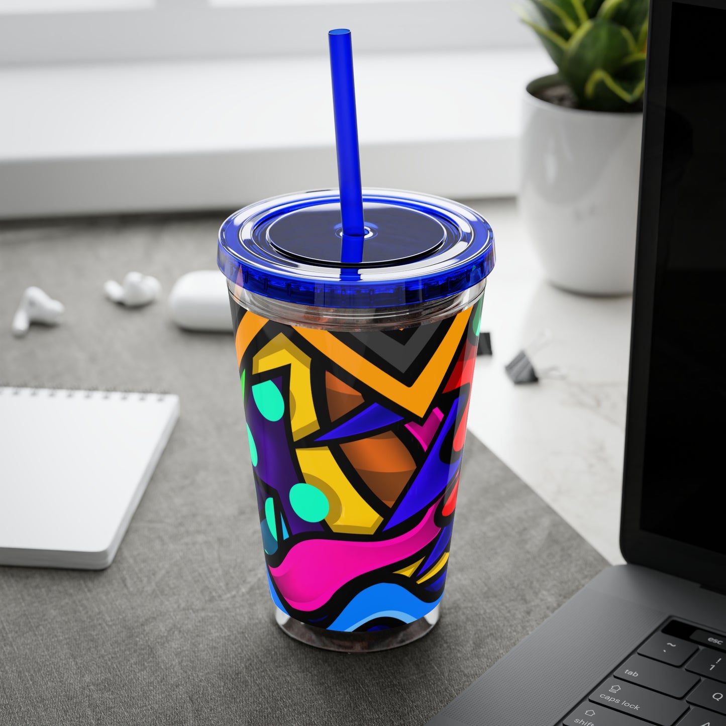 COLOR STYLUS SUNSPLASH Tumbler with Straw