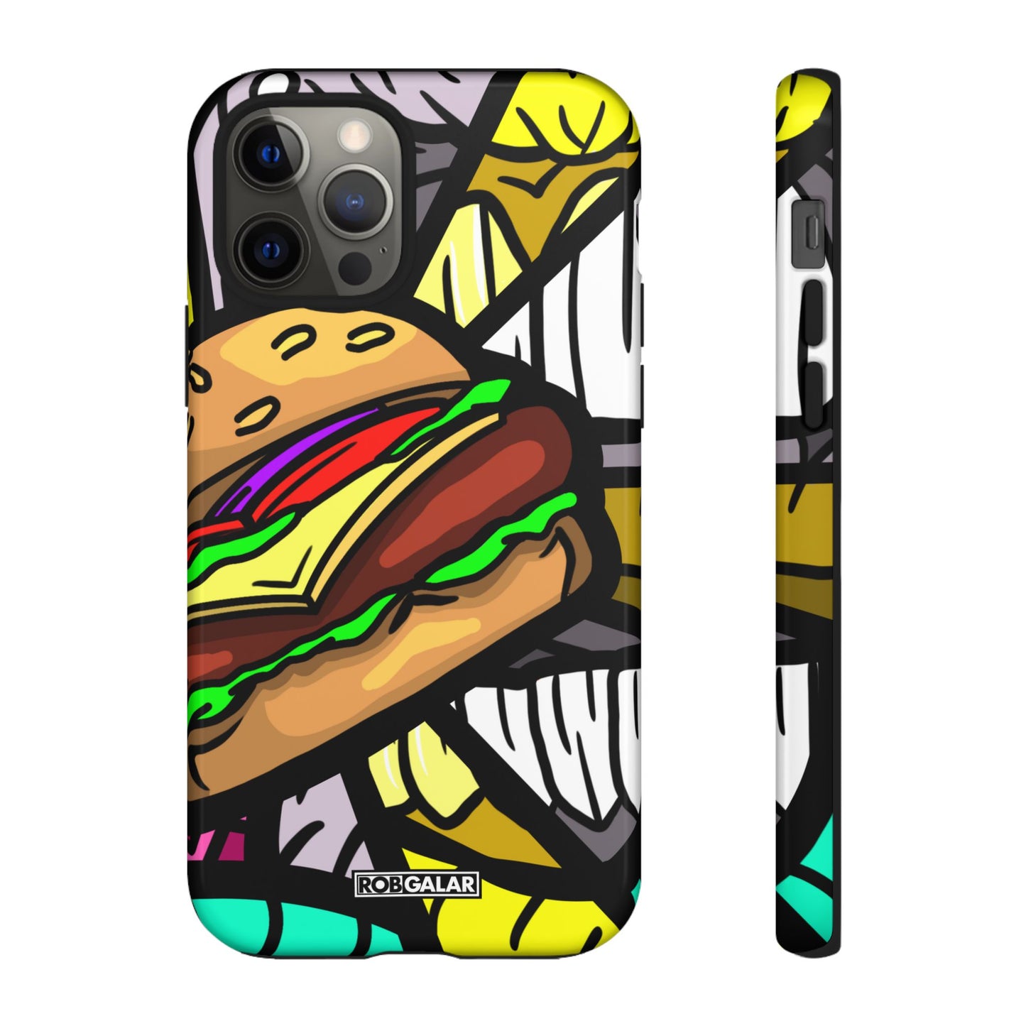 BITE MY BURGER Phone Cases