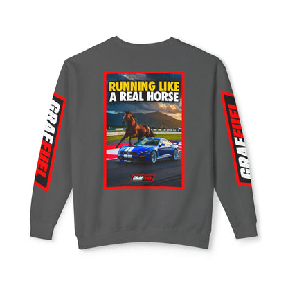 RUNNING LIKE A REAL HORSE Crewneck Sweatshirt