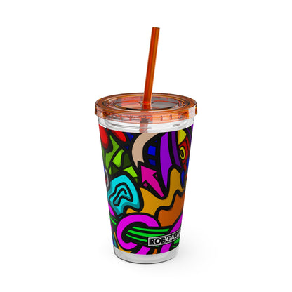 SPACE MATERIALS SUNSPLASH 2 Tumbler with Straw